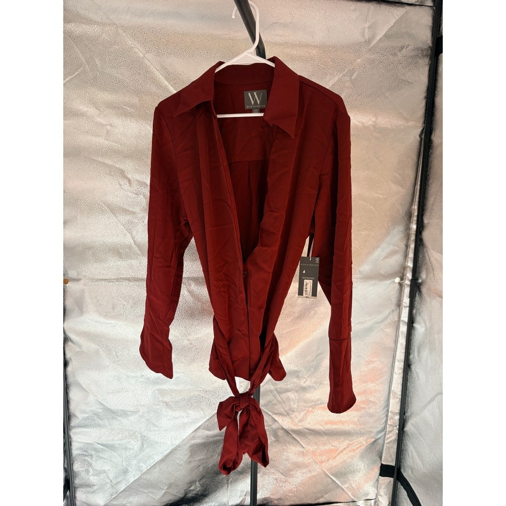 NWT Worthington Maroon Cardigan/Jacket Sz‎ XXL